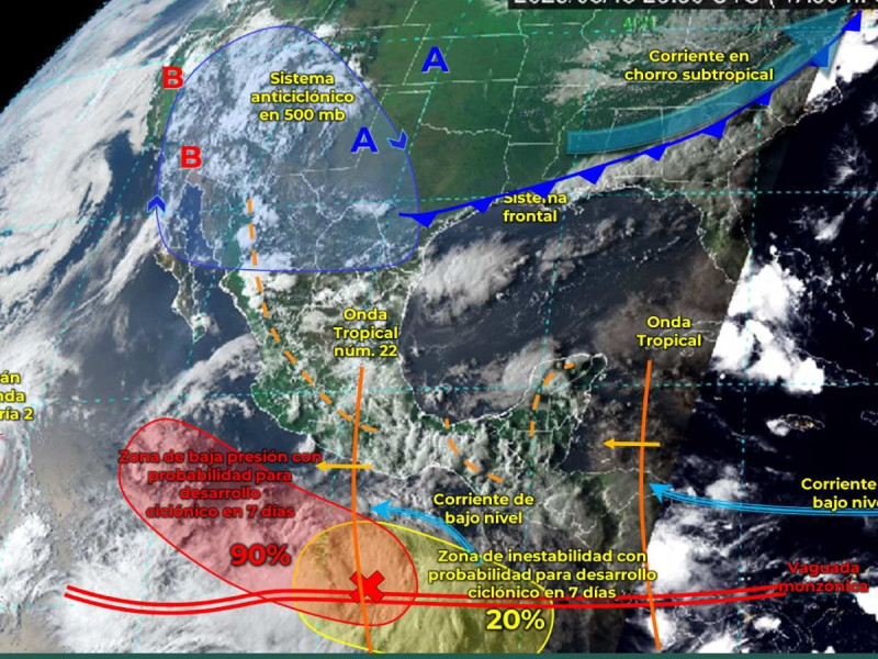 Clima M Xico Este De Agosto De Cicl N Tropical Y Monz N