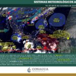 SMN pronostica lluvias puntuales fuertes en Chiapas y muy fuertes en Oaxaca, Veracruz y Tabasco