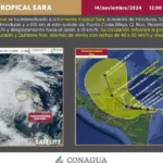 Se forma la tormenta tropical “Sara” cerca del sureste de México