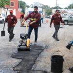 Mantiene el Gobierno de BJ las jornadas de bacheo