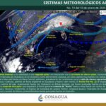 Frente frío y tormenta invernal provocarán clima gélido y lluvias este viernes