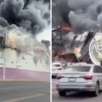 Incendio destruye Casino Royal Park en Culiacán (Video)