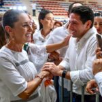 Acompaña Renán Sánchez Tajonar a la presidenta Claudia Sheinbaum en su gira por Quintana Roo
