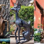 Robo de 4 esculturas, una obra original de Leonora Carrington en el atrio de la Parroquia de San Cosme (Video)
