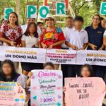 Inaugura Mara Lezama domo en el Cobach de la comunidad de Señor, en FCP