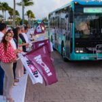 Cambia Mara Lezama el transporte en Cancún; con MOBI lo lleva a la altura de un destino turístico mundial