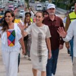 Supervisan Claudia Sheinbaum y Mara Lezama obras del distribuidor Kukulcán