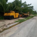 La Secretaría de Obras Públicas suspende temporalmente pavimentación en Othón P. Blanco y Bacalar por lluvias